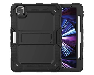 SaharaCase Defense Series Case for Apple iPad Pro 11 (2nd, 3rd, and 4th Gen 2020-2022), Black (TB00017)