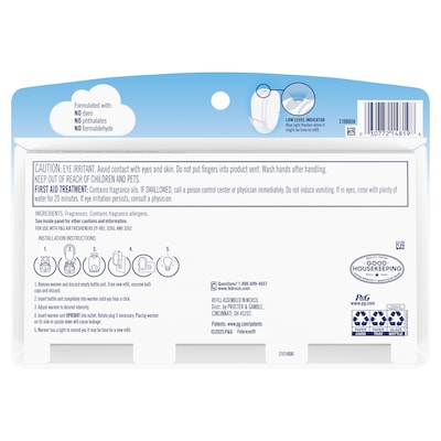 Febreze Plug In Scented Oil Refill, Assorted Holiday Scents, 0.87 oz., 3/Pack (48198)