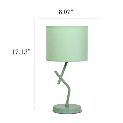 Simple Designs Abstract 17.13" LED Table Lamp, Green (LT1172-GRN)
