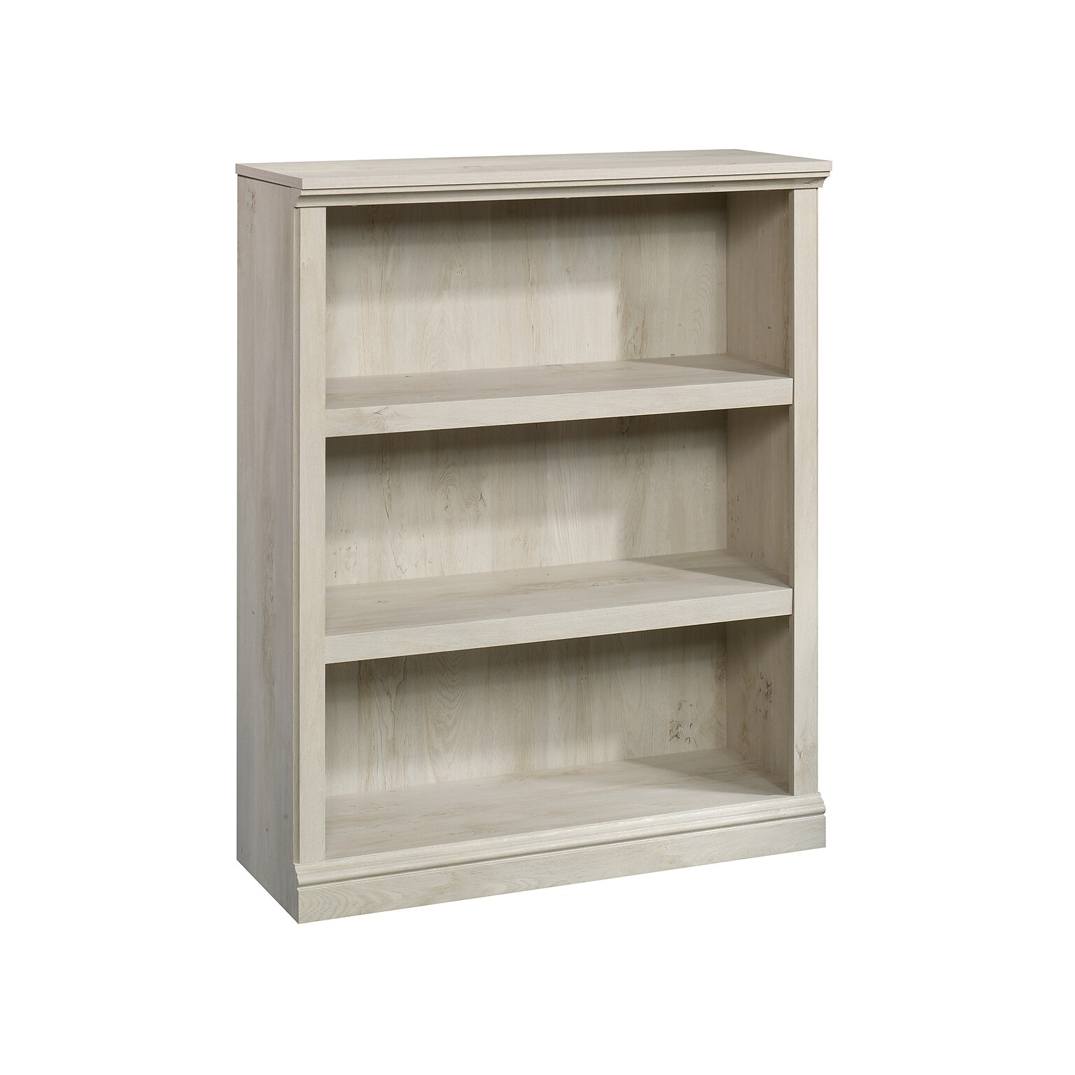 Sauder Select 44H 3-Shelf Bookcase, Chalked Chestnut (423032)