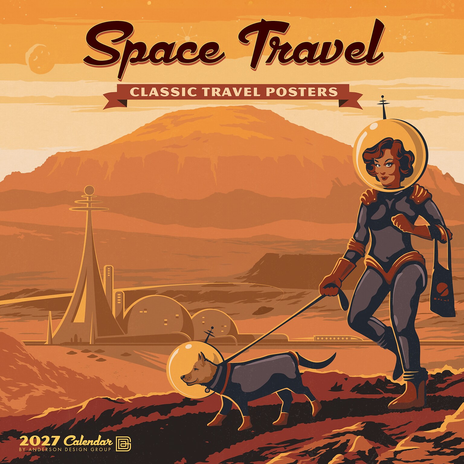 2027 Willow Creek Space Travel 12 x 12 Monthly Wall Calendar, Assorted Colors (62432)