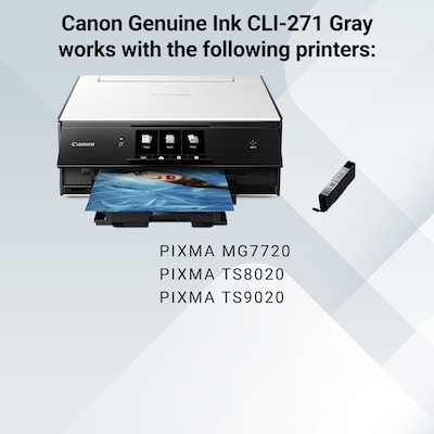 Canon 271 Gray Standard Yield Ink Cartridge (0394C001)