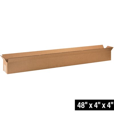 48 x 4 x 4 Shipping Boxes, 32 ECT, Brown, 25/Bundle (4844)