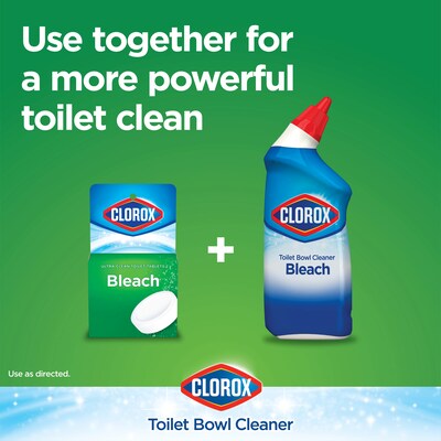 Clorox Ultra Clean Toilet Tablets Bleach, 3.5 oz., 2/Pack, 6 Packs/Carton (30024CT)