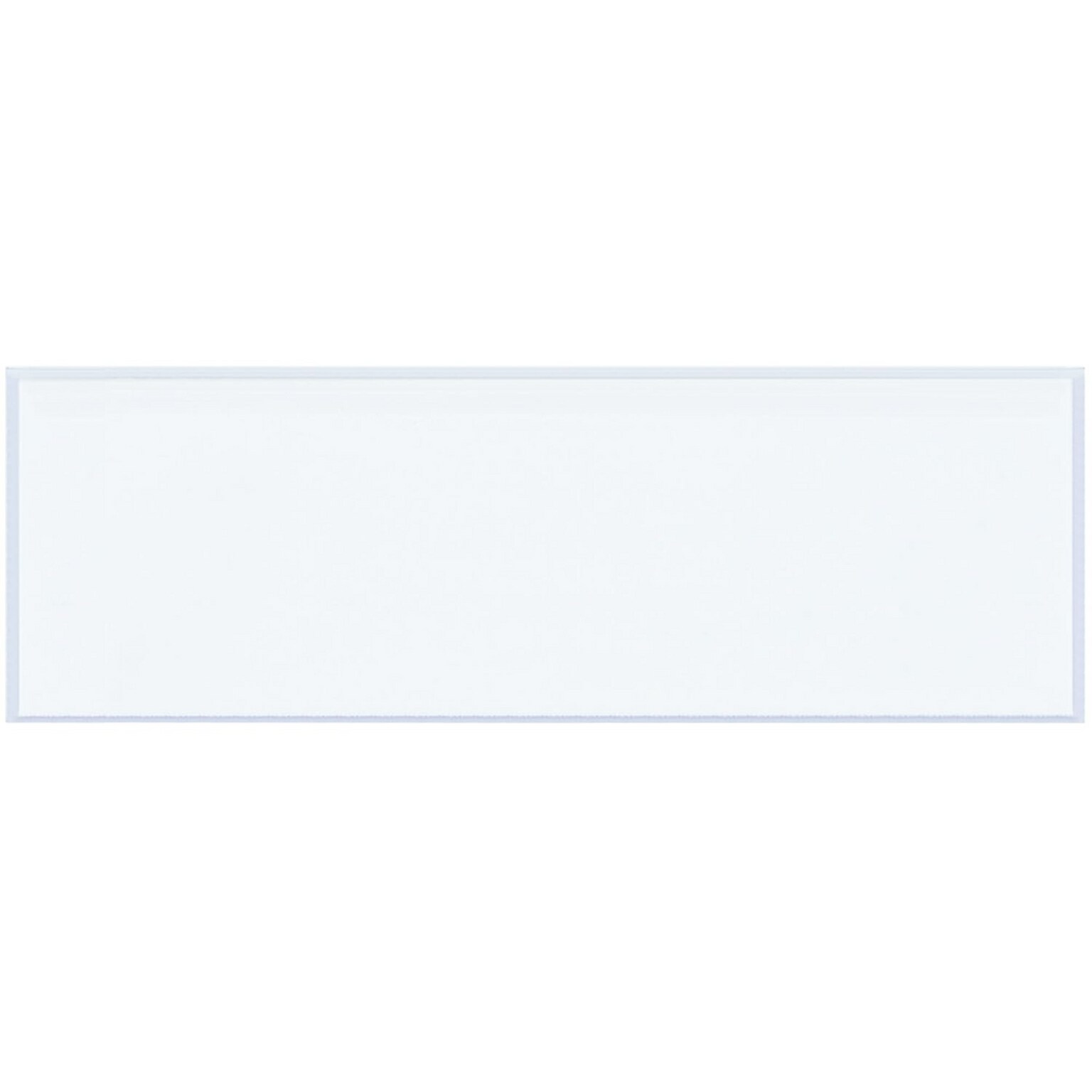 Open Edge Label Holders, 1 x 3, Clear, 50/Carton (LH102)