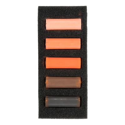 Rembrandt Soft Pastels Micro Sets, Rich Oranges, 5/Set, 3 Sets/Bundle (RBX31820518-3)