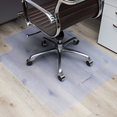 Mind Reader Carpet Chair Mat with Lip, 36 x 48, Low-Pile, Clear (OFFCMAT-CLR)