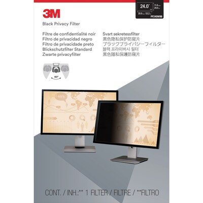 3M Anti-Glare Privacy Filter for 24" Widescreen Monitor, 16:9 Aspect Ratio (PF240W9B)