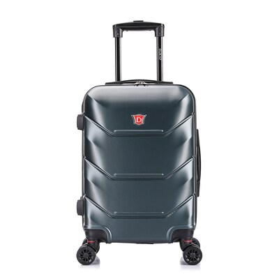 DUKAP Zonix 20" Hardside Carry-On Suitcase, 4-Wheeled Spinner, TSA Checkpoint Friendly, Green (DKZON00S-GRE)