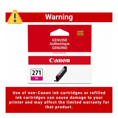 Canon 271 Magenta Standard Yield Ink Cartridge (0392C001)