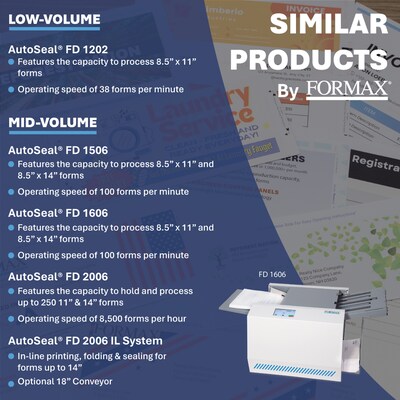 Formax FD 1406 Automatic Pressure Sealer, 160 Sheets (FD 1406)