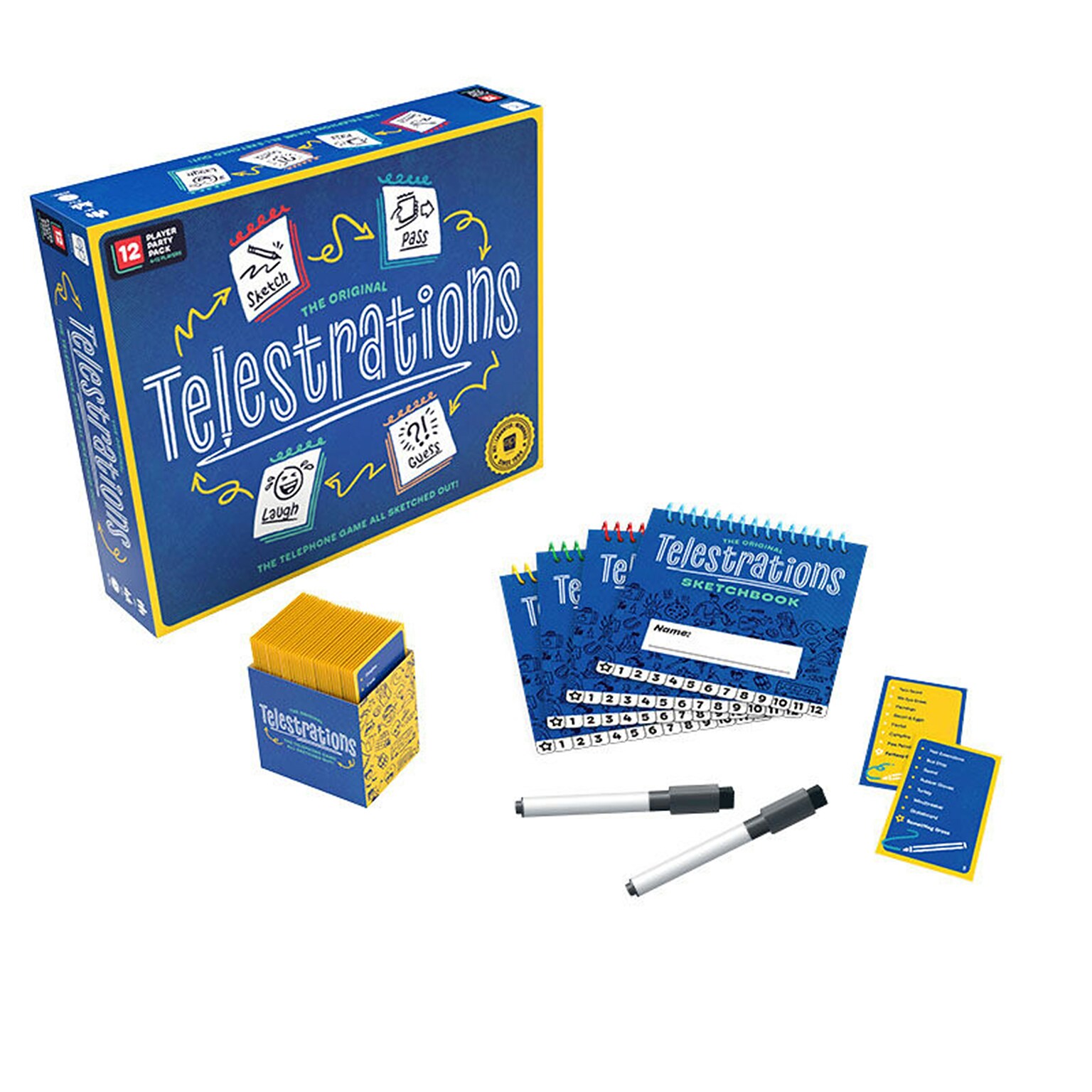 USAopoly Telestrations 12 Player: The Party Pack Game (USAPG000318)