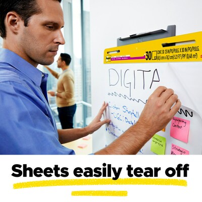 Post-it Super Sticky Wall Easel Pad, 25" x 30", 20 Sheets/Pad, 3 Pads/Pack (559 VAD20 3PK)