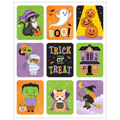 Teacher Created Resources Large Halloween Stickers, 54/Pack, 12 Packs/Bundle (TCR6949-12)