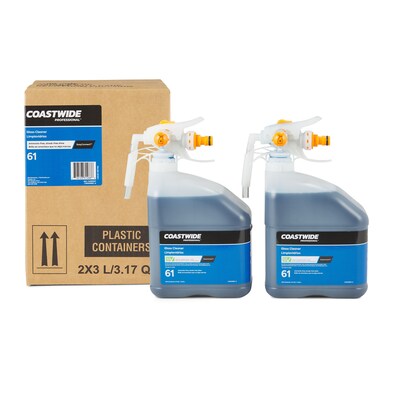 Coastwide Professional Glass Cleaner 61 Concentrate for EasyConnect, 3L, 2/CT (CW6105EC-A)