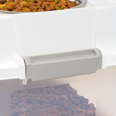 Iris 45 Quart Aitight Feeder Container with Lid, Plastic, White (585113)