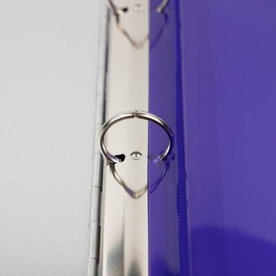 JAM Paper Plastic Binder Pocket, Purple, 3/Pack (218VB1PUX3)