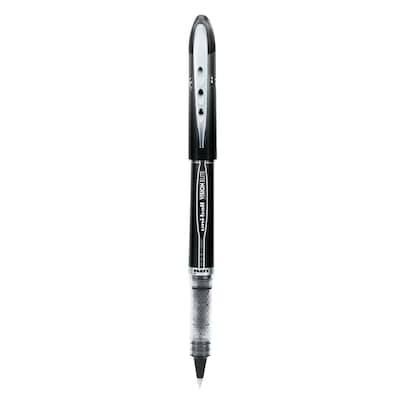 uniball Vision Elite Rollerball Pens, Micro Point, 0.5mm, Black Ink, 12/Pack (69000)