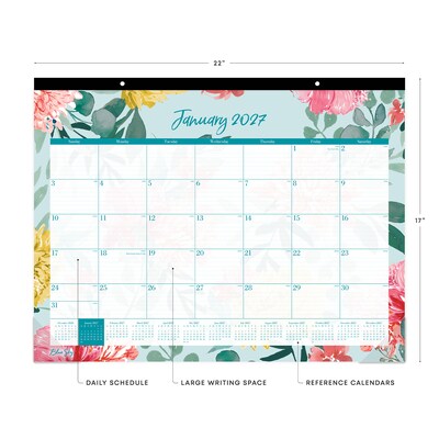 2027 Blue Sky Reflections 22 x 17 Monthly Desk Pad Calendar (117886-27)