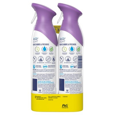 Febreze Air Mist Air Freshener Spray, Lavender LIGHT Scent, 8.1 oz., 2/Pack (4214/6578)
