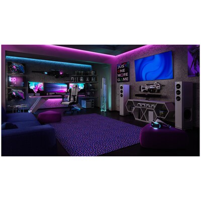 Joy Carpets Afterglow Nylon 4' x 6' Machine Tufted Rug, Fluorescent (467N)