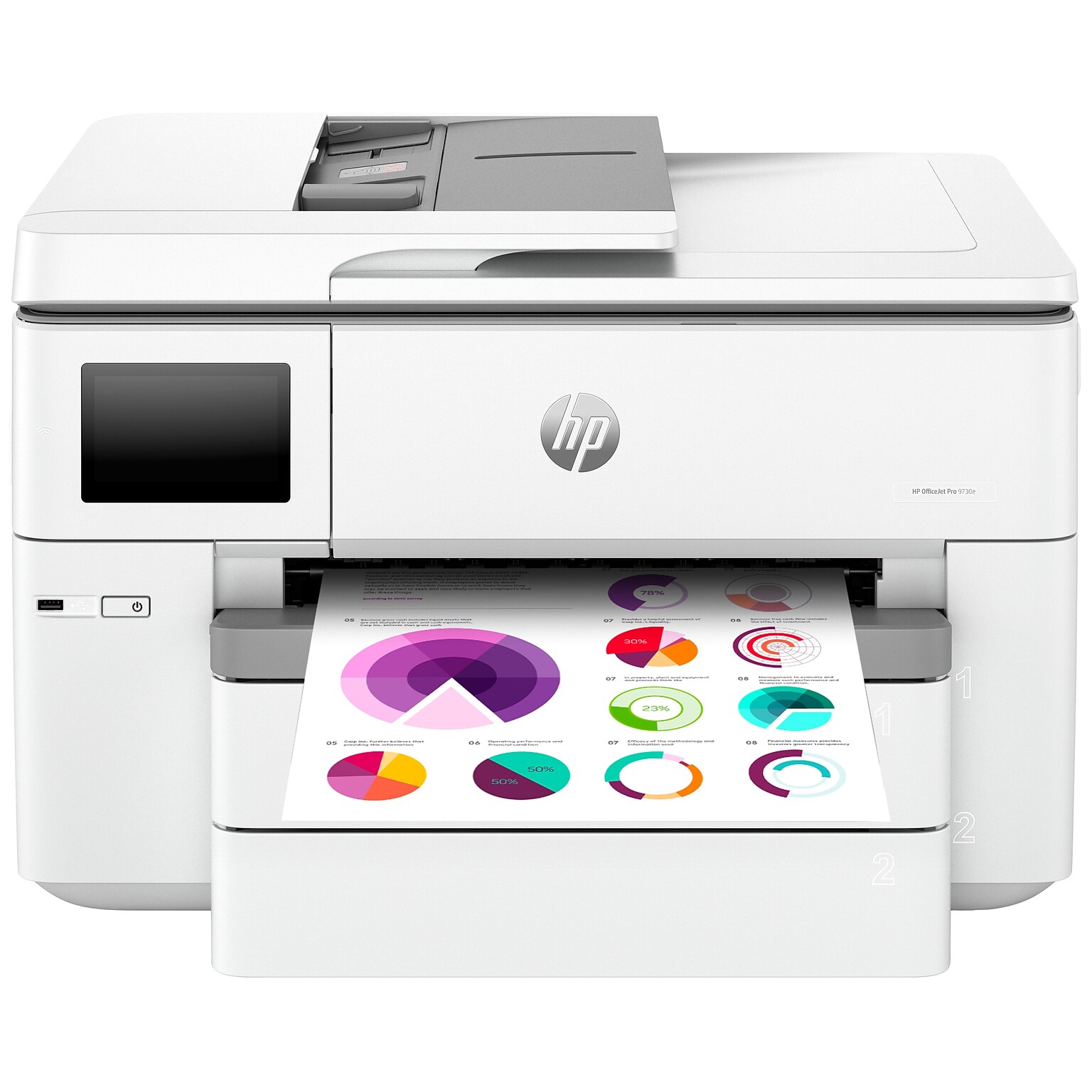 HP OfficeJet Pro 9730e Wide Format Wireless All-in-One Color Printer, Best for Office, 3 Months FREE INK with HP+ (537P6A)