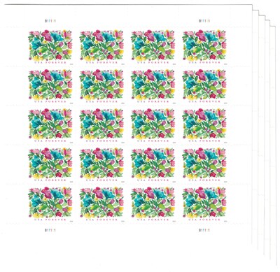 USPS Celebration Blooms Forever 100 Postage Stamps (FOR-CELBLOOM100)