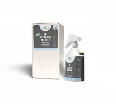 Simpleaf Clean Bathroom Cleaner with Easy Refill Bottle, 2.5 Gallon (S-BCBIB012.5GCA)