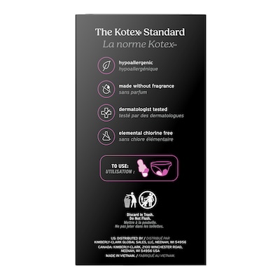 U by Kotex Security Regular Ultra thin Pad with Wings, Unscented, 36/Pack (58252)