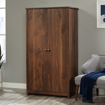 Sauder River Ranch 60H Storage Cabinet with 5 Shelves, Grand Walnut (437321)