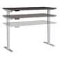 Bush Business Furniture Move 40 Series 28"-48" Adjustable Standing Desk, Storm Gray/Cool Gray Metallic (M4S6030SGSK)
