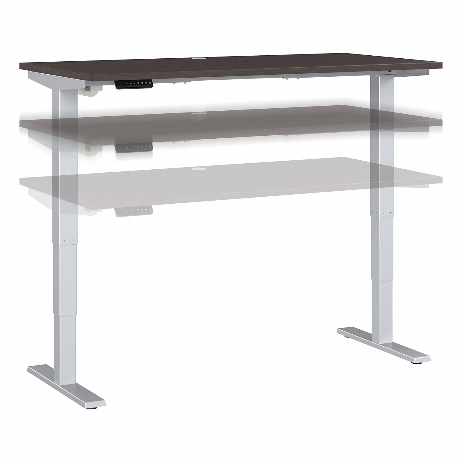 Bush Business Furniture Move 40 Series 28-48 Adjustable Standing Desk, Storm Gray/Cool Gray Metallic (M4S6030SGSK)
