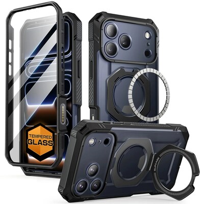 SUPCASE UBGrip Pro MagSafe Case for iPhone 17 Pro Max, Shock Absorbing, Black (SUP-iPhone2025Max-GripPro-GSSP-Black)