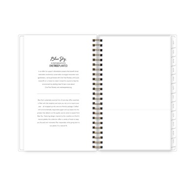 2026 Blue Sky Green Earth Freya Lilac 5" x 8" Calendar Year Weekly & Monthly Planner, Plastic Cover (153758)