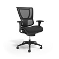 Union & Scale FlexFit™ 1500TF Ergonomic Fabric Swivel Task Chair, Black (UN50584)