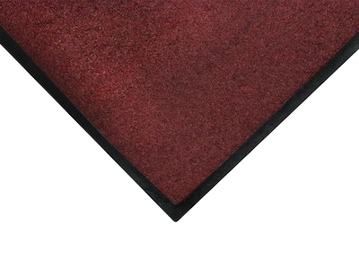 M + A Matting Brush Hog Commercial Scraper Floor Mat, 2 x 3, Burgundy (1305623160)