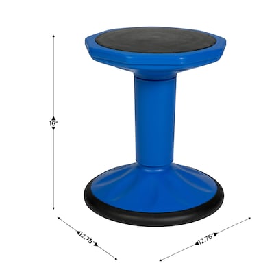 Flash Furniture Lucas Plastic Kids Wobble Stool, Blue (BFT9001F16BL)
