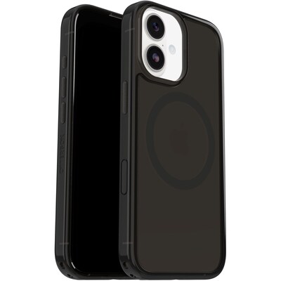 OtterBox Symmetry Series Clear MagSafe Case for iPhone 17, Shock Absorbing, Black Mist (77-98802)