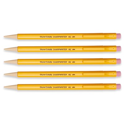 Paper Mate SharpWriter Mechanical Pencil, 0.7mm, #2 Medium Lead, 5/Pack (30376/2119640)