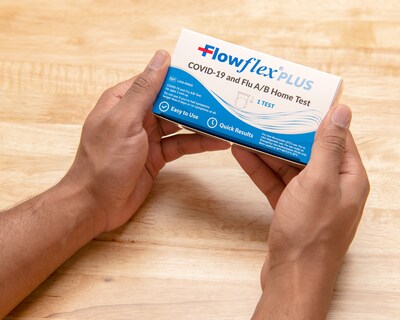 Flowflex Plus COVID-19 & Flu A/B 3-in-1 Antigen Rapid Test, 20/Pack (TBN203683)