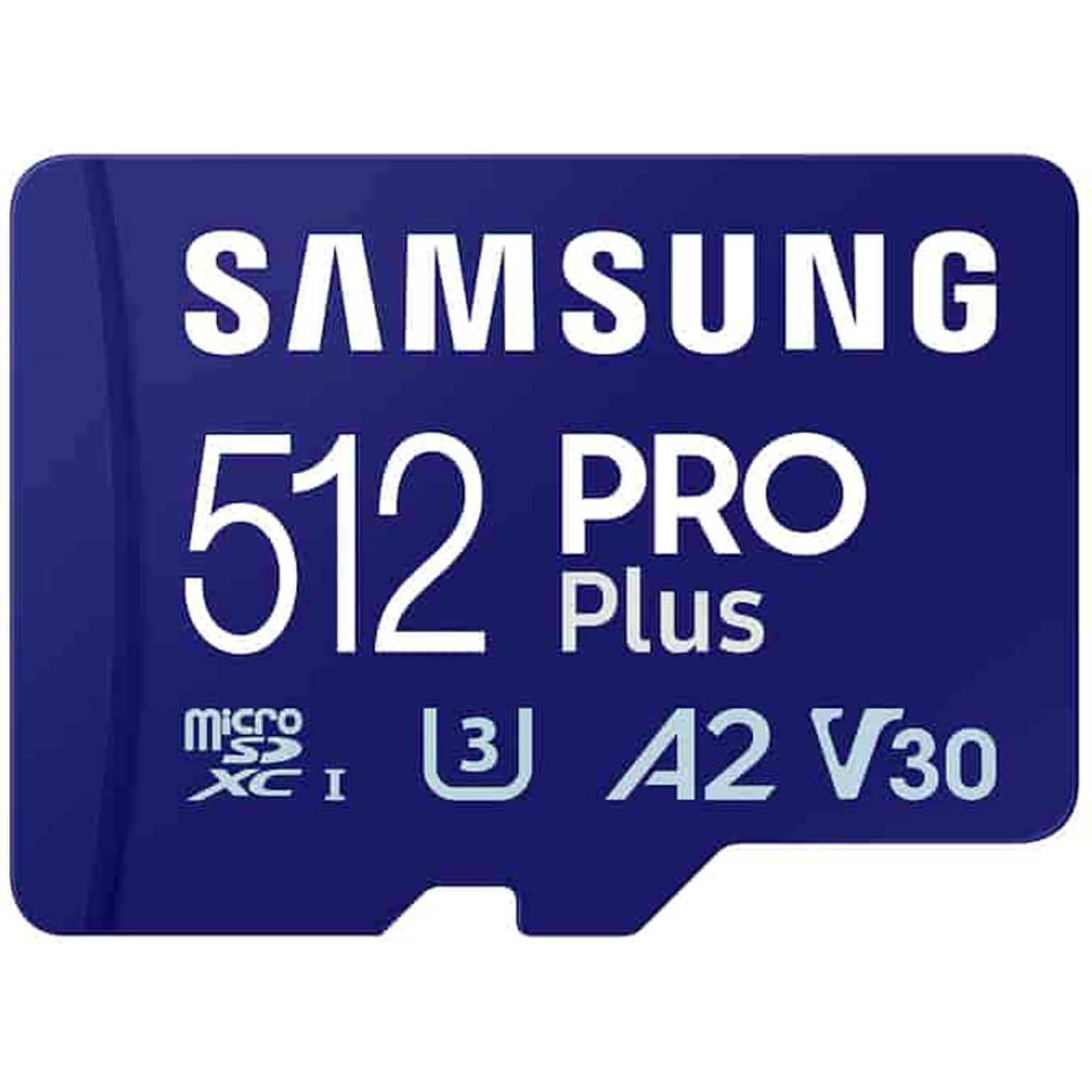Samsung PRO Plus 512GB microSDXC Memory Card with Adapter, Class 10, UHS-I, V30 (MB-MD512SA/AM)
