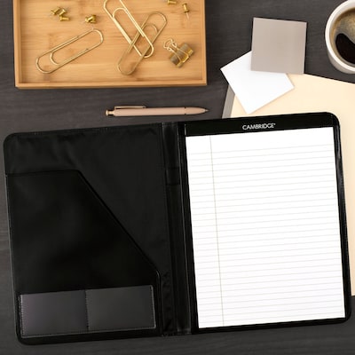 2027 AT-A-GLANCE Executive 9" x 11" Monthly Planner, Faux Leather Cover, Black (70-290-05-27)