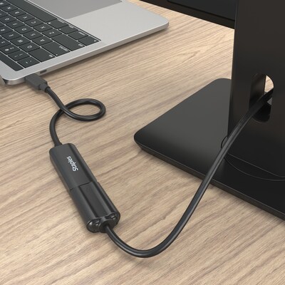 Staples TECH DVI-D to HDMI Audio/Video Adapter, Male to Female, Black (ST62359)