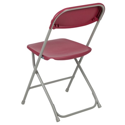 Flash Furniture Plastic Folding Chair, Red, Set of 4 (4LEL3RED)