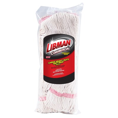 Libman Cotton String Wet Mop Head, 24 oz., 6/Carton (972)