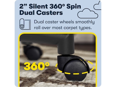 Serta Hannah II Ergonomic Bonded Leather Swivel Executive Chair, Cognac (43672H)