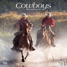 2024 BrownTrout Cowboys 12 x 24 Monthly Wall Calendar (9781975462482)