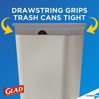 Glad ForceFlex Tall Kitchen Drawstring Trash Bags, 13 Gal, Unscented, 120  Ct (Packaging May Vary)