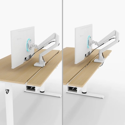 Arozzi Arena Nordico 55"W Electric Adjustable Standing Desk, Birch (ARENANRDWTBCH)