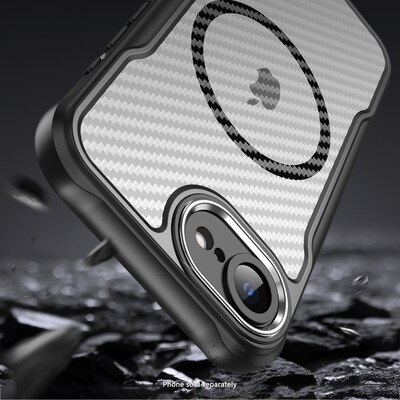 SaharaCase Venture Series MagSafe Phone Case for iPhone 16e, Shock Absorbing, Scorpion Black (CP00821)